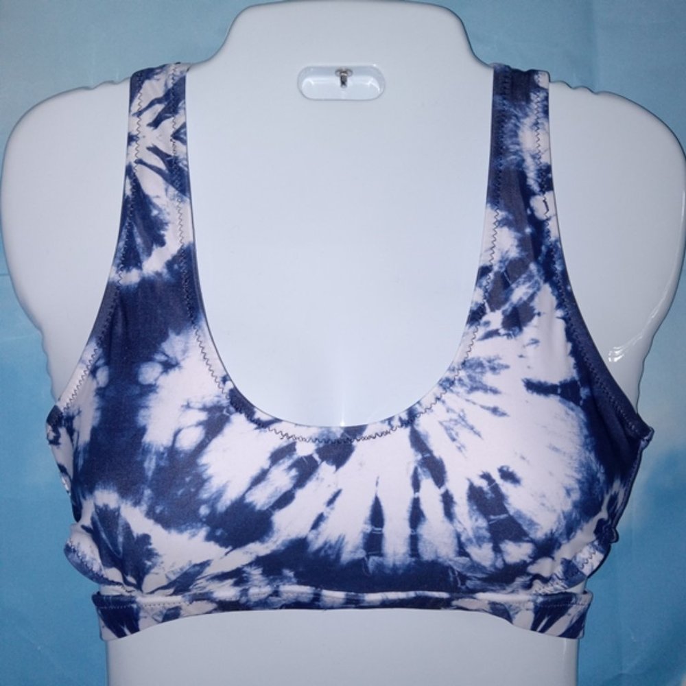 Blooming Jelly Bikini Top (no bottoms) tie-dye print  size XS NEW
